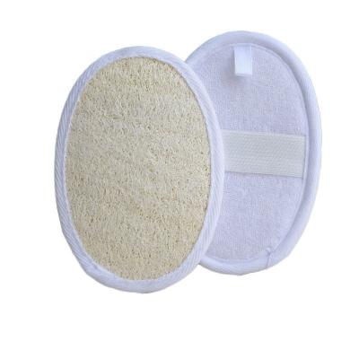 China All Natural Best Selling Natural Oval Shape Exfoliating Loofah Pad Loofah Bath Sponge Pads for sale