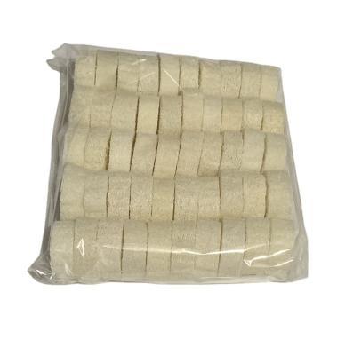 China 50pcs/bag 2cm/2.5cm All Natural Loofah Cuts Loofah Sponge Loofah Slices For Soap Making for sale