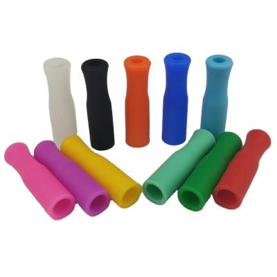 China Durable 8mm Metal Straws Silicone Tips Covers Fit For 8mm Wide Stainless Steel Metal Straws for sale