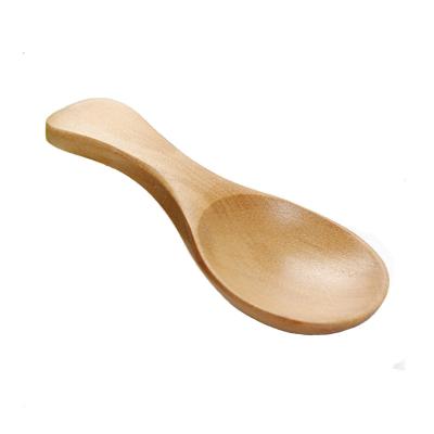 China Mini Milk Powder Wooden Spoons Viable Kids Ice Cream Spoon Eggnog Teaspoon In Stock for sale