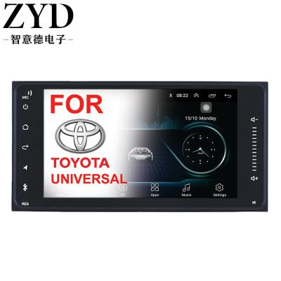 China Android 10 GPS Navigation Car DVD Player For Toyota Universal Car Radio 7inch Full Touch Screen Stereo for sale