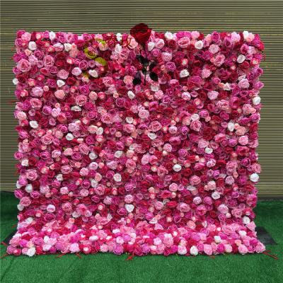 China Romantic Wedding Decoration SPR Supply High Quality Table Wedding Artificial Flowers Rose Wall Decorative Centerpieces Decor Plant Panel for sale