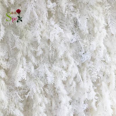 China WEDDING OR PARTY BACKGROUND FLOWER WALL SPR Artificial Plant Wall White Plant Wall For Wedding Party Photography Background Decor for sale