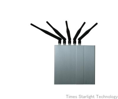 중국 5개의 악대 Omni 지향성 안테나를 가진 무선 WiFi 단거리 셀룰라 전화 방해기 판매용