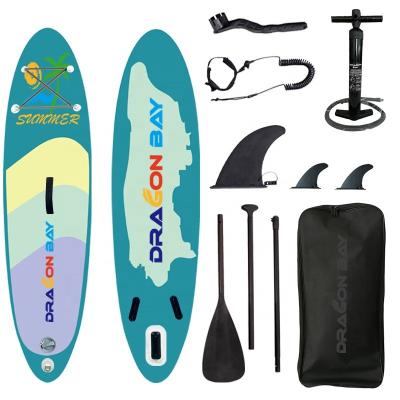 China New High Quality Unisex Drop Stitch Military Inflatable Surfing SUP PVC Long Board Wholesale Inflatable Rowing Paddle Board for sale