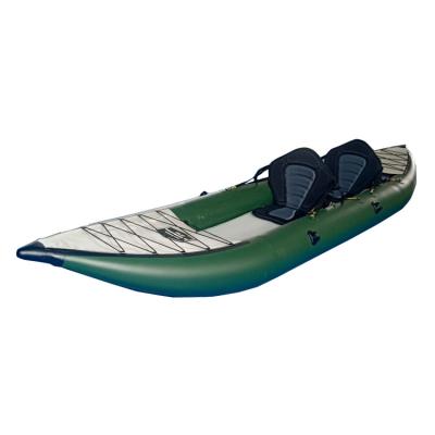 China Fishing and Rowing Hot Sale Rowing Boats Kayak Fishing Inflatable Kayak with Paddle PVC Tube Kayak for sale