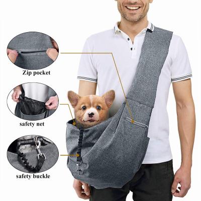 China Hands Free Pet Sling Carrier Bag Travel Sustainable Pet Backpack for sale