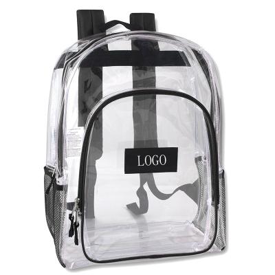 China Waterproof Luxury Clear Clear Plastic Bags PVC Backpack for sale