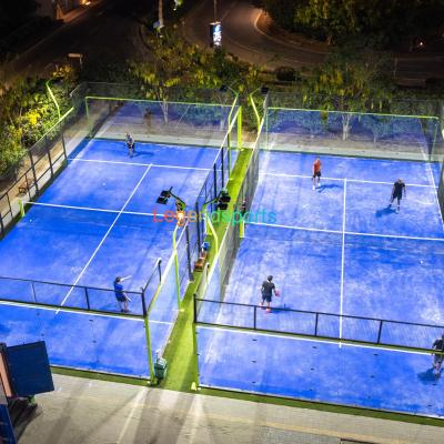 China Legendsports China Factory Custom 100x100x3mm Column Padel Court Full Set 10m*20m for sale