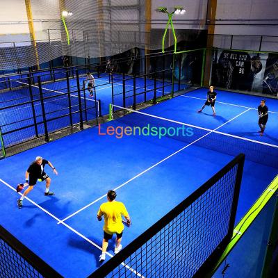 China Legendsports Durable Glass Thickness 12mm Padel Court 10m*20m Outdoor for sale