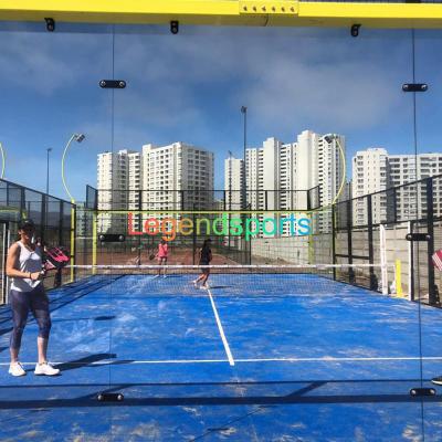 China Legendsports Factory Hot Sale Yellow Color Outdoor Padel Court 10m*20m for sale