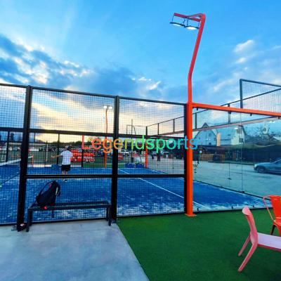 China Legendsports Factory High Quality Promotional Orange Color Padel Court 10m*20m for sale