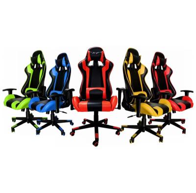 China (Size) high quality custom logo adjustable led light office gaming chir gamer cabriolet chair for sale