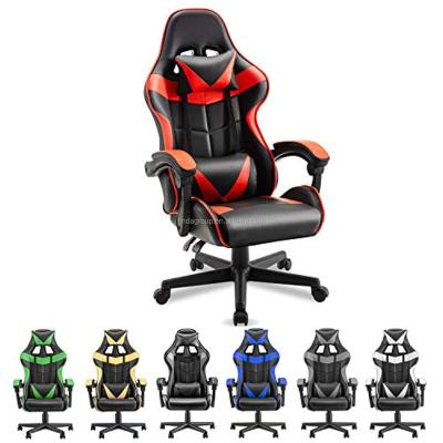 China Adjustable Profession PU Gaming Chair RGB Leather Gaming Chair Foshan Factory (Height) for sale