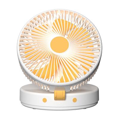 China USB Personal Portable Small Ceiling Fans Hot Selling Foldable Desktop Foldable Home Fan With Led Lights Air Cooling Remote Control Fan for sale