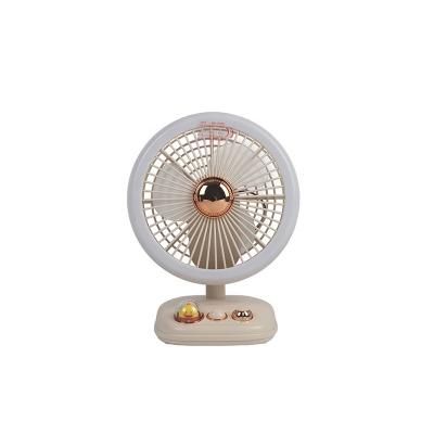 China Mini LED Table Stand Fan Rechargeable USB Life Battery Fan Hand Fan Small Size Ultra Long Rechargeable Portable for sale