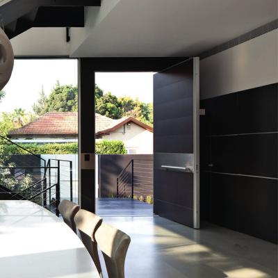 China ABYAT Modern Stainless Steel Pivot Swing Modern Aluminum Pivot Door Entry Doors 2100*900*120mm Exterior And Customizable Size Finished for sale