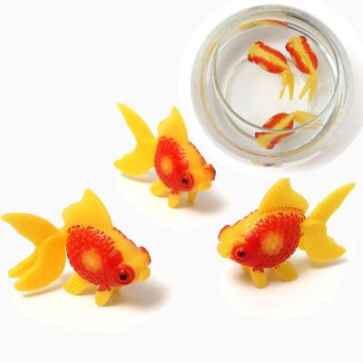 China Viable Aquarium Fish Tank Plastic Swimming Fake Artificial Gold Fish Decoration Ornament for sale