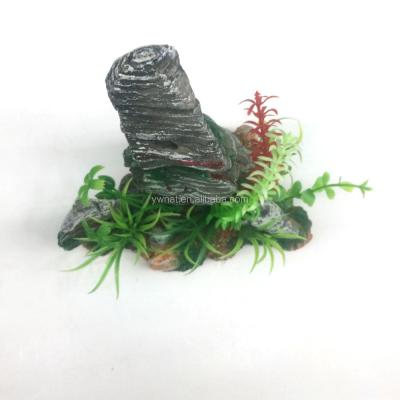 China Viable Aquarium Resin Mountain Ornament Artific Resin Mountain Ornament For Fish Tank Aquarium for sale