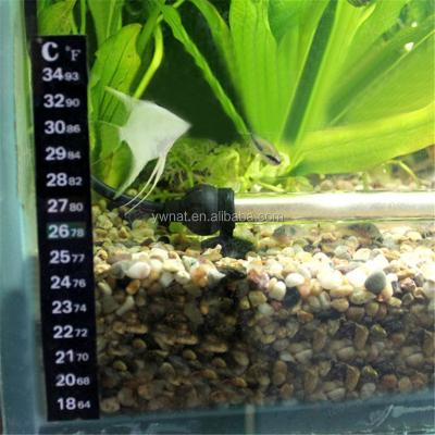 China Viable Aquarium Thermometer Sticker Aquarium Flat Glass Adhesive Sticky Thermometer for sale