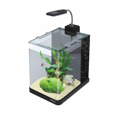 China 2015 Design 2015 Viable Design Happy Home LED Fish Tank Mini Aquarium Desk Table for sale