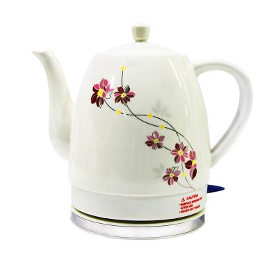 China 360 Degree Ceramic Body Ceramic Tea Kettle Low Rotation Ceramic Electric Kettle Water Heater for sale