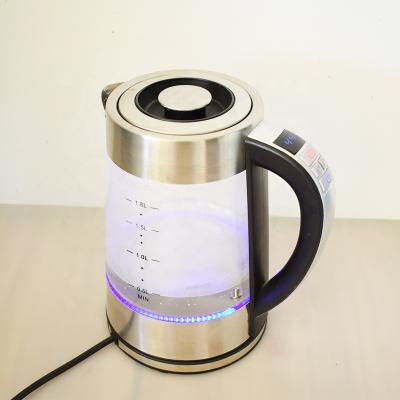 China 360 Degree Base Rotation Smart Glass Electric Kettle Temperature Display Keep Hot Electric Tea Kettle For Kitchen Appliance for sale