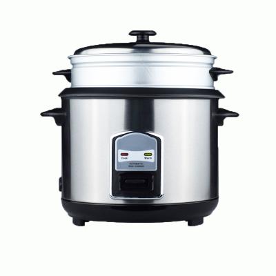 China National System Factory Price Heating Cylinder Shape 201 304 Stainless Steel Body Pot Electric Rice Cooker for sale