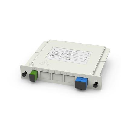 China Cassette Type PLC 1 Min 2 4 8 16 32 SC UPC FTTH 1X2 1X4 1X8 1X16 1X32 Fiber Optic PLC Splitter OEM Box Cassette Type Professional Splitter for sale