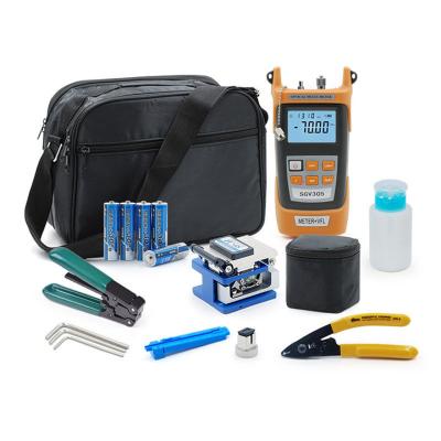 China FTTH Fiber Optic FTTH Network Kit Fiber Cleaver FTTxFTTB and Optical Power Meter 10Km Visual Fault Locator with Toolkit Set for sale