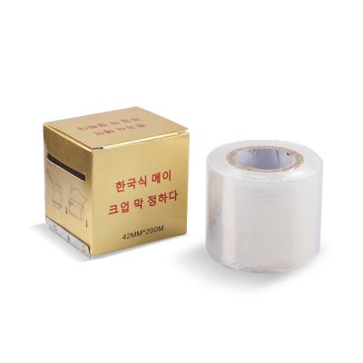 China Tatoo/lash extension Disposable Eyebrow Tattoo Plastic Wrap beauty Cling Wrap for Lash Extension for sale