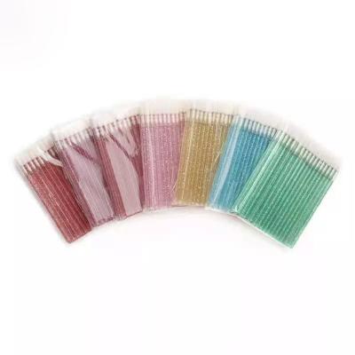 China Ecofriendly 50 pcs /pack Disposable Lip Brushes Make Up Brush Lip Gloss Applicators Lipstick for sale