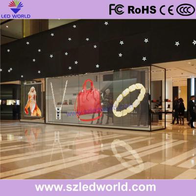 China Tamaño del módulo 500x250mm Pared de vídeo LED transparente 1/16Modo de escaneo escaneo 712 m2 Densidad de píxeles en venta