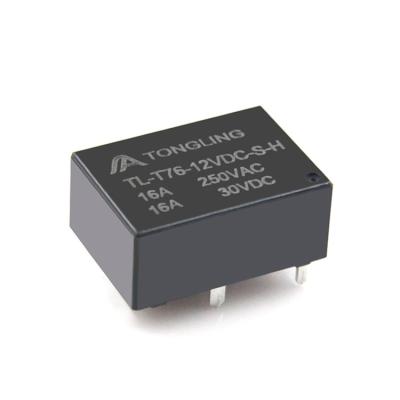 China Original TONGLING TL-T76-12VDC-S-H HF7520 5V 6V 9V 12V 24V 16A 250VAC high power sealed relay for sale