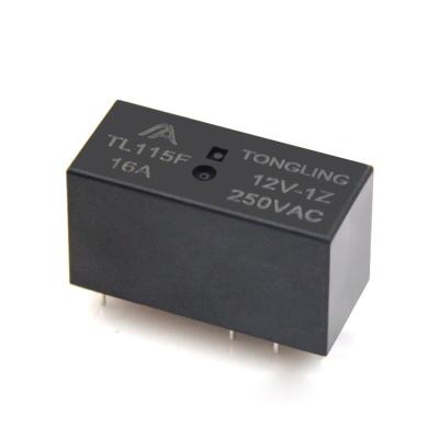 China TONGLING Sealed JQX-115F HF115F TL115F-012-1Z 16A 12V 8 Pin Power Relay for sale