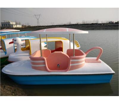 China New Design Fiberglass Coffee Cup Paddle Boat Pedal Boat Rose Pedal Boat for sale