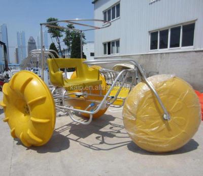 China Fun water park water pedal bike aqua bike with 3 wheels water bike for sale for sale