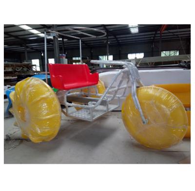 China Cheap lightweight aircraft aluminum and high density polyethylene double person water bike pedal boats for sale for sale