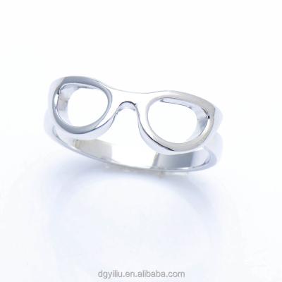 China Wholesale High Quality Cute New Arrival Monocle Ring 925 Sterling Silver Jewelry With Rhodium Plating for sale