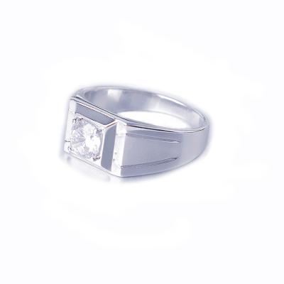 China 2021 New CLASSIC Fashion Jewelry 925 Sterling Silver Engagement Zircon Ring For Men for sale