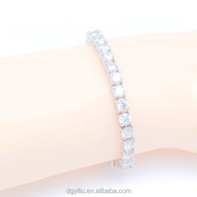 China 5mm CLASSIC Zircon Diamond S925 Sterling Silver Tennis Bracelet For Women Jewelry for sale