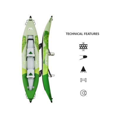 China Wholesale Inflatable PVC Tarpaulin Boat Sit Top Fishing Tandem Manufacture Intex In Canoe/Kayak for sale