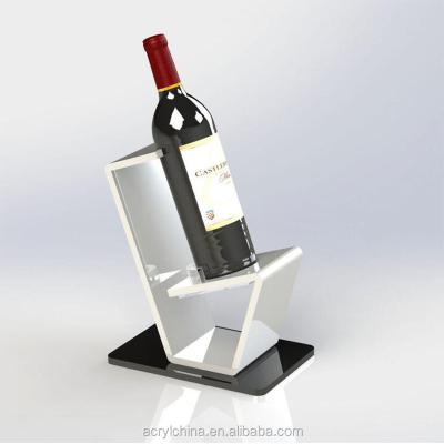 China Recyclable Custom Acrylic Wine Display Bottle Holder / Wine Rack for sale