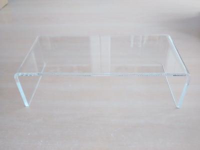 China Thick Table Wine ACRYLIC PERSPEX CABINET DISPLAY RIB SHELF 27cm RACK 6mm With Custom Size for sale