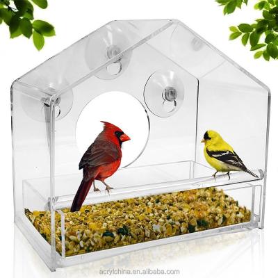 China Crystal Clear Acrylic Acrylic Cage/Viable Waterproof Design Bird Cage Pet Box for sale