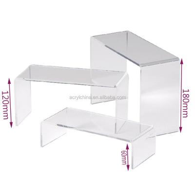 China Environmental friendly acrylic riser/acrylic riser holder/acrylic mirror riser for sale