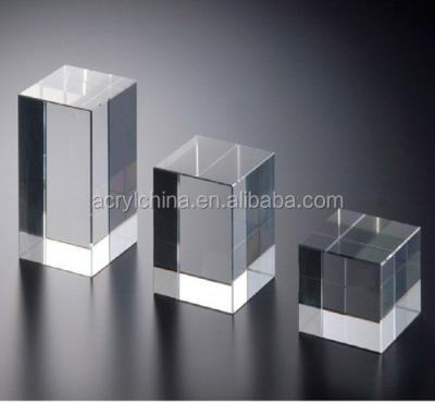 China Crystal clear acrylic blocks from Europe, jewelry displays for sale