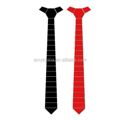 China Customized Acrylic Reversible Straight Lines Ties / Honeycomb Black Gold Men's New Luxury Ties for sale