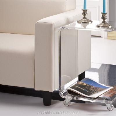 China Factory Sale Eco - Friendly Acrylic Half End Table for sale