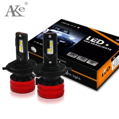 China 2021 FOREVER high power 6000lm H4 new 4side model for AK V32 H4 car led headlight for sale